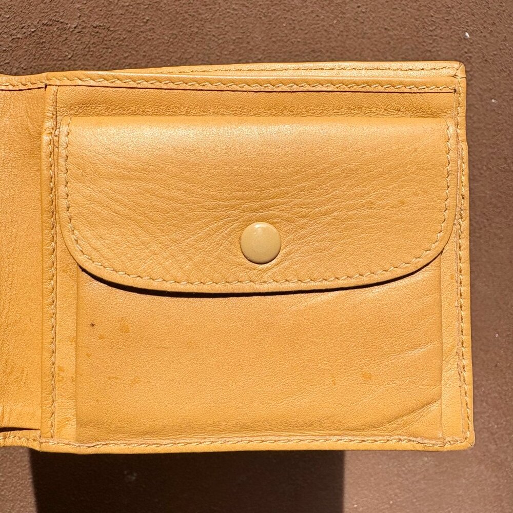 Vintage Celine Bifold Wallet Dark Macadam PVC Canvas with Leather Trim - Picture 6 of 8